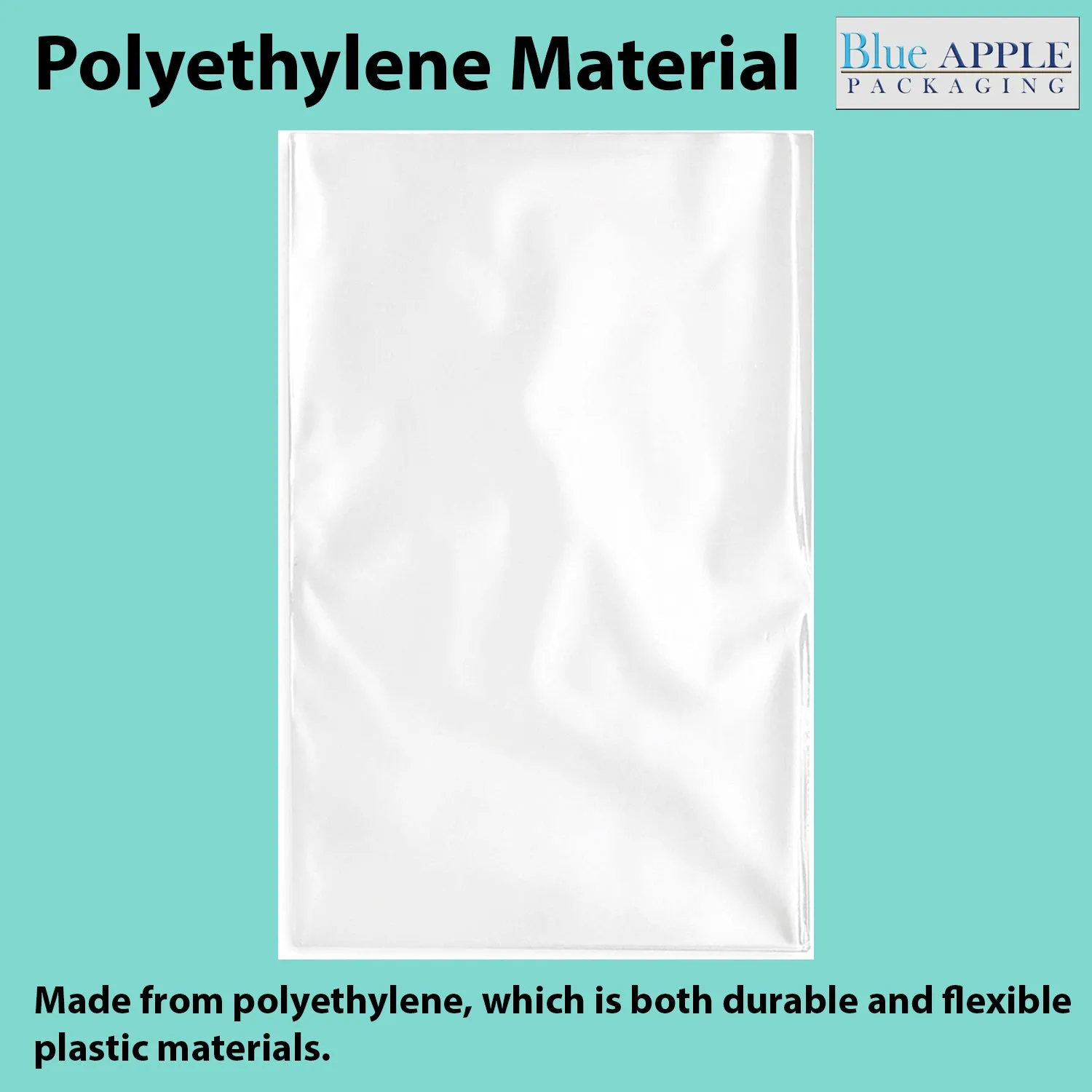 10X30 inches Clear Flat Poly Bags 1.5Mil Open Top (LDPE)