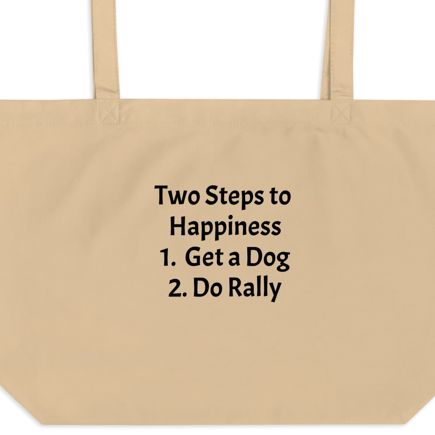 2 Steps to Happiness - Rally X-Large Tote/ Shopping Bags