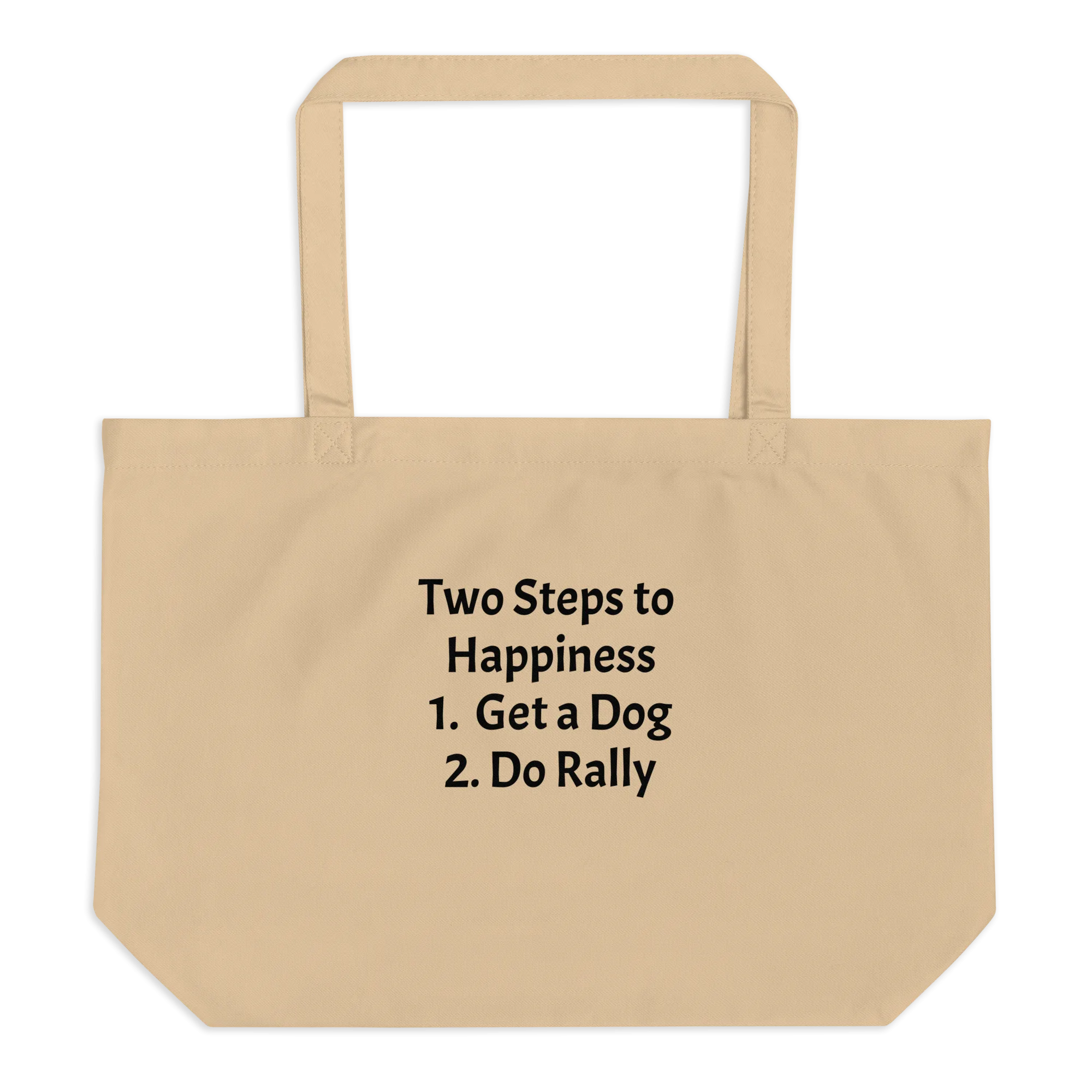 2 Steps to Happiness - Rally X-Large Tote/ Shopping Bags