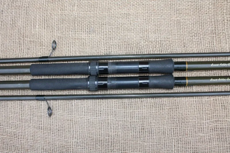 2 x Bruce Ashby Cono Flex Carbon Old School Carp Rods. Rare. SALE!!!