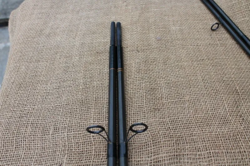 2 x Bruce Ashby Cono Flex Carbon Old School Carp Rods. Rare. SALE!!!