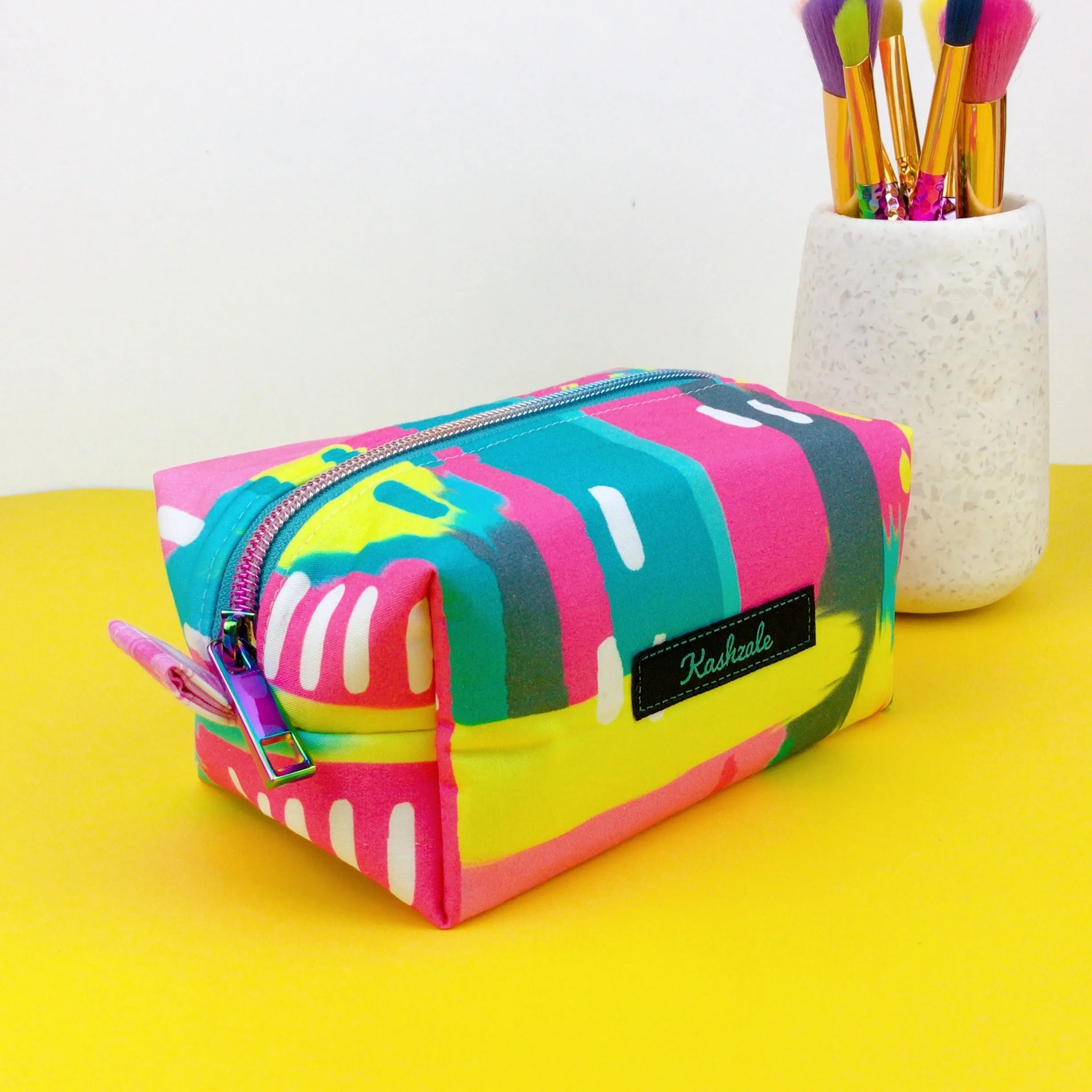 21st Party Medium Box Makeup Bag.  Exclusive Design.