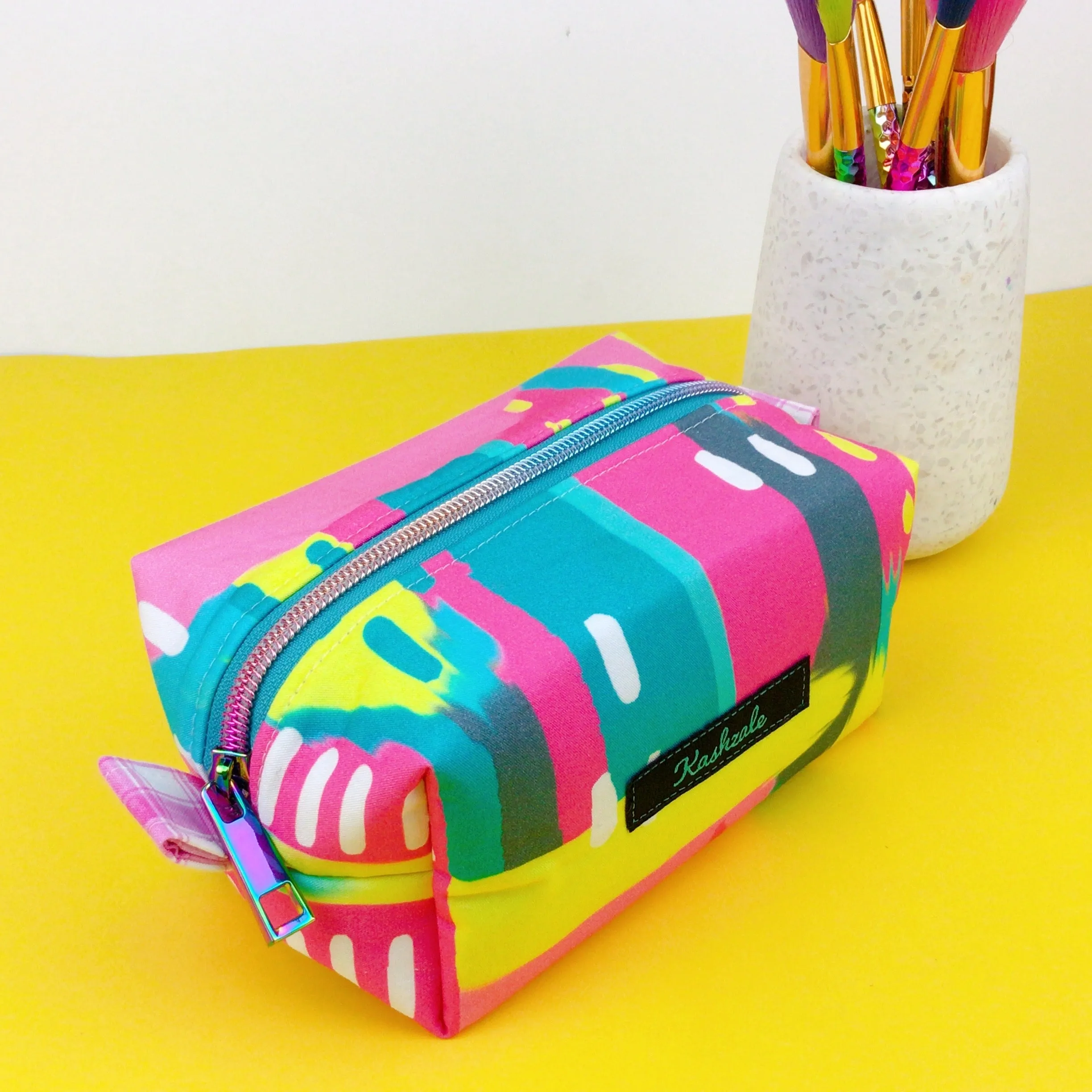21st Party Medium Box Makeup Bag.  Exclusive Design.