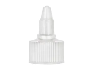 24/410 Dispensing Caps - White Twist Open And Close Fine Ribbed Caps (Pack of 10)