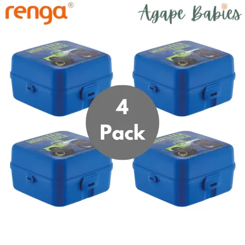 [4-Pack] Renga Leya Lunch Box - 1L- 3 Variant