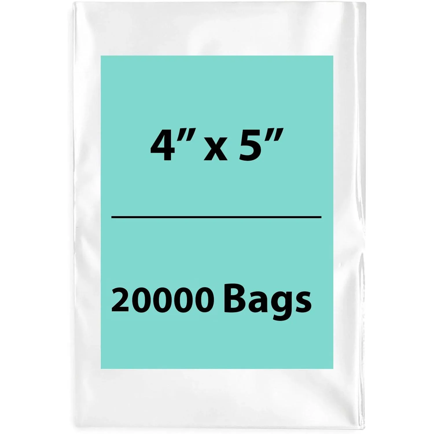 4X5 inches Clear Flat Poly Bags 1.5Mil Open Top (LDPE)