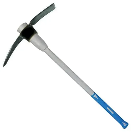 5Lb Mattock Pickaxe - Fibreglass Shaft & Non Slip Rubber Grip Handle Pick Axe