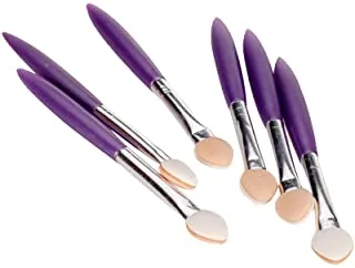 6 Lot One Side Portable Makeup Eyeshadow Eyebrow Sponge Cosmetic Brush Tools