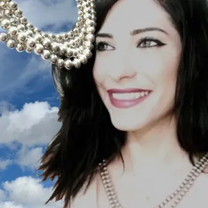 60" Silver "Pearls" with Heart Clasp