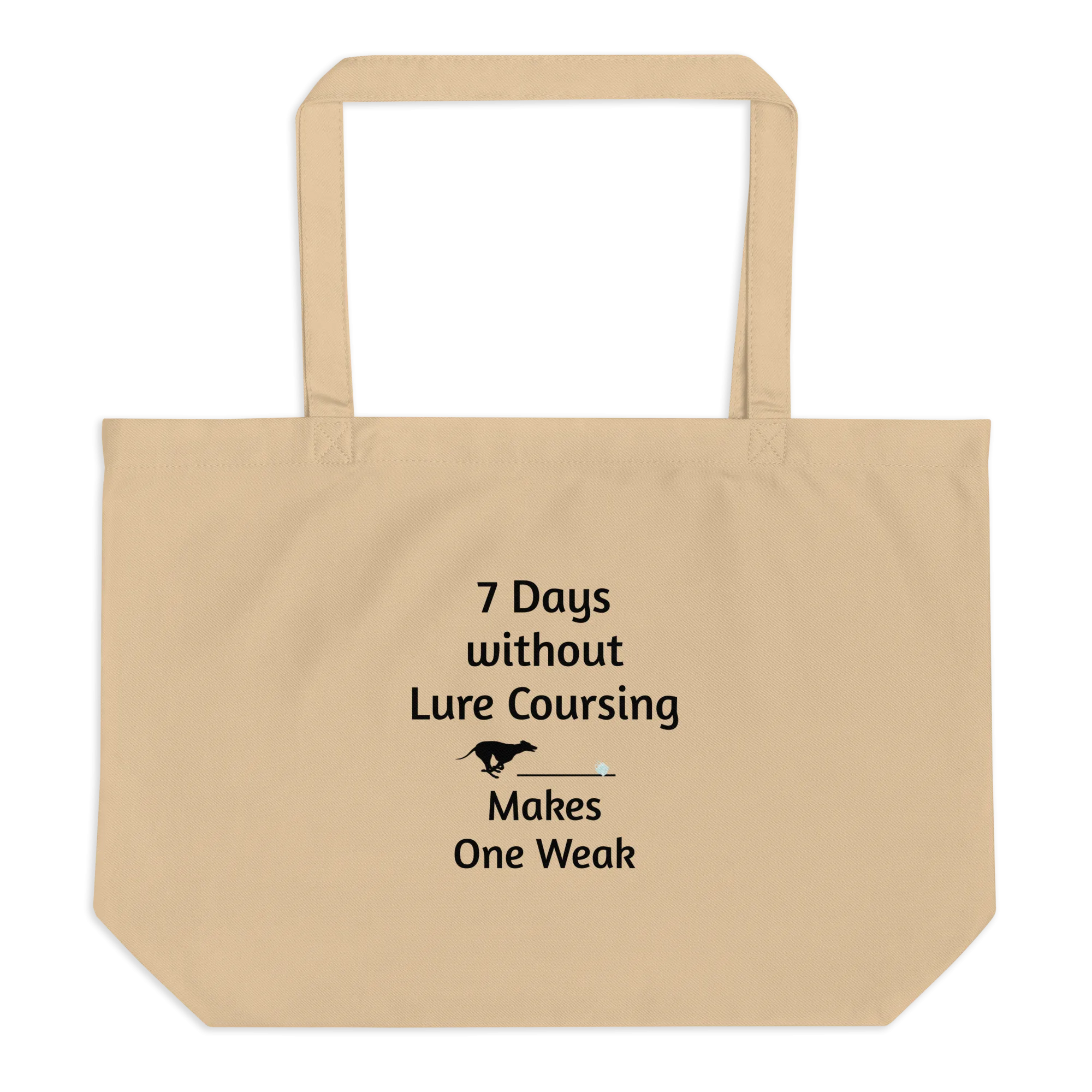 7 Days Without Lure Coursing X-Large Tote/ Shopping Bags
