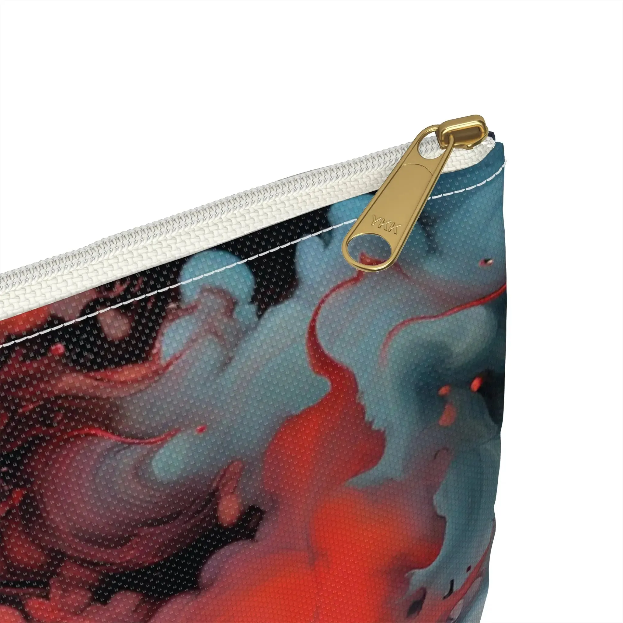 Accessory Pouch - Ethereal Crimson Flow - Dark