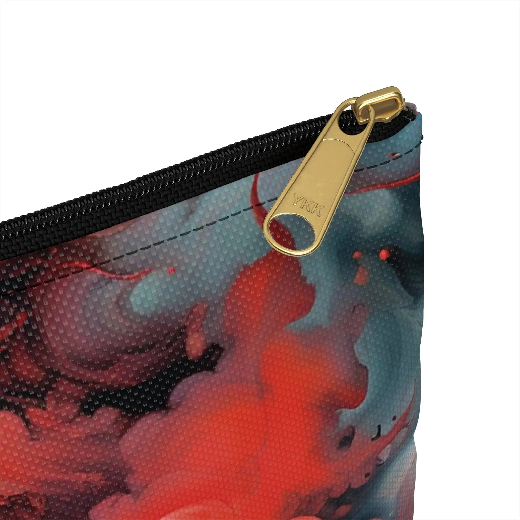 Accessory Pouch - Ethereal Crimson Flow - Dark