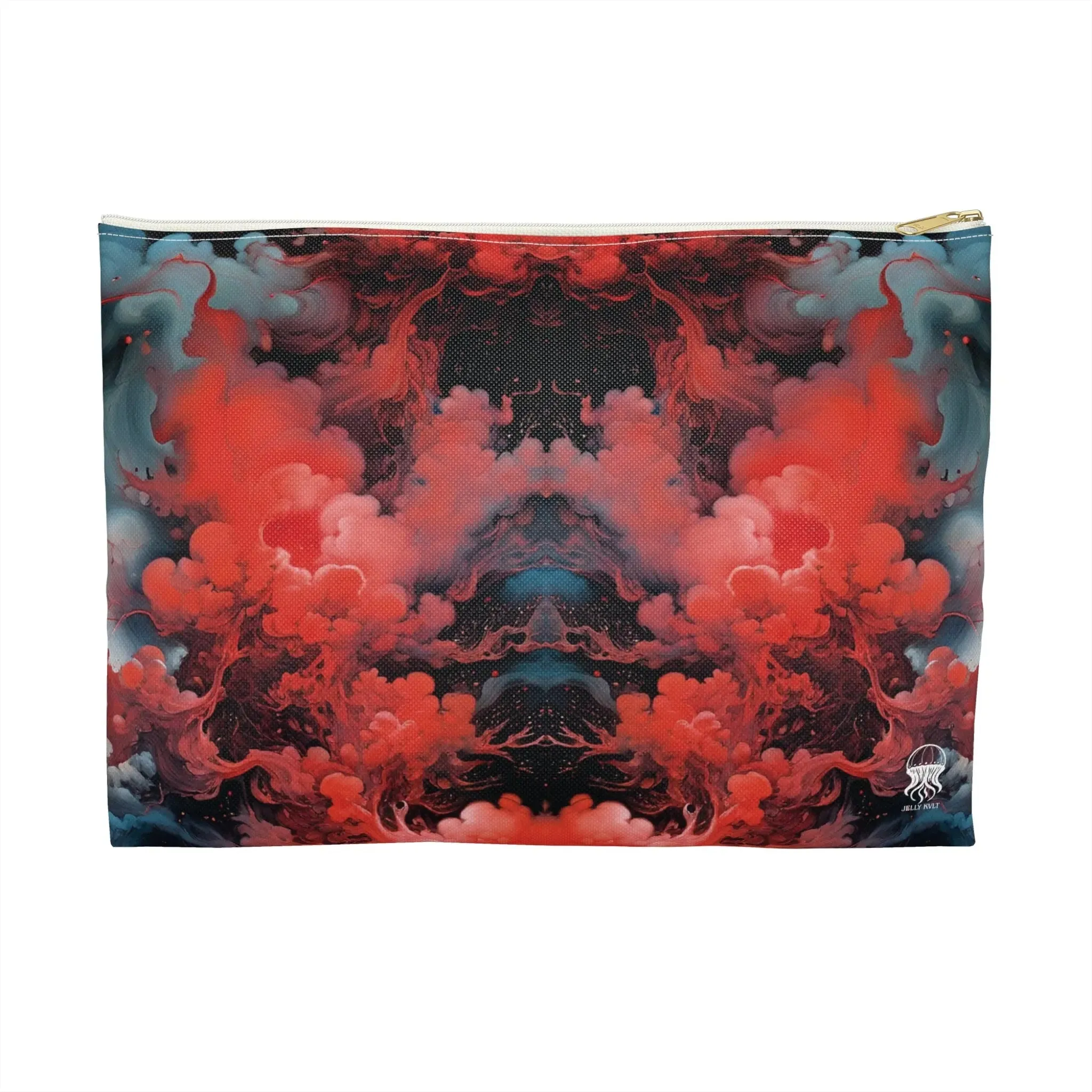 Accessory Pouch - Ethereal Crimson Flow - Dark