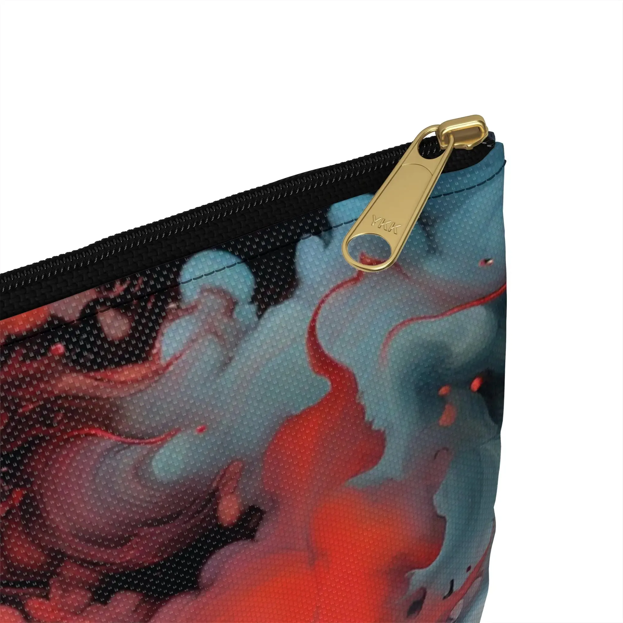 Accessory Pouch - Ethereal Crimson Flow - Dark