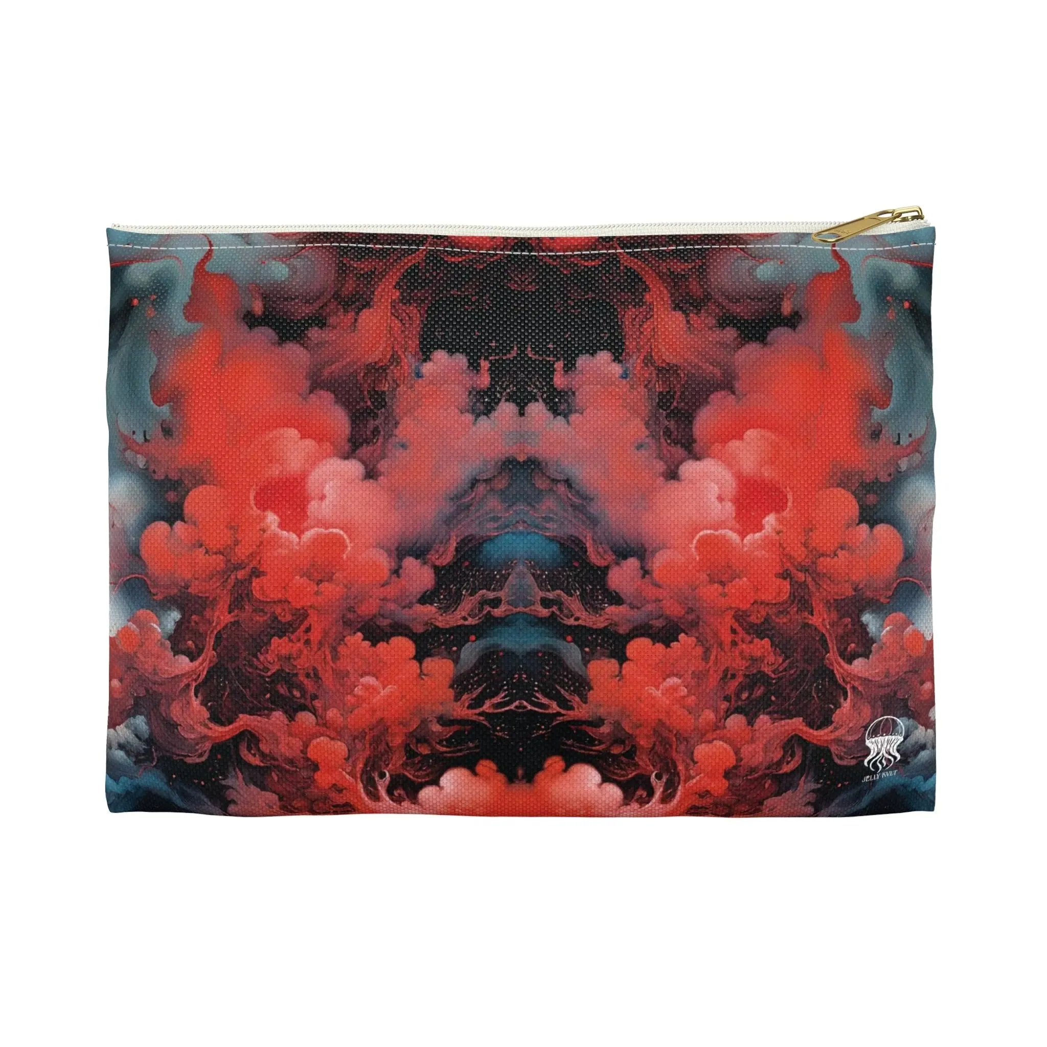 Accessory Pouch - Ethereal Crimson Flow - Dark