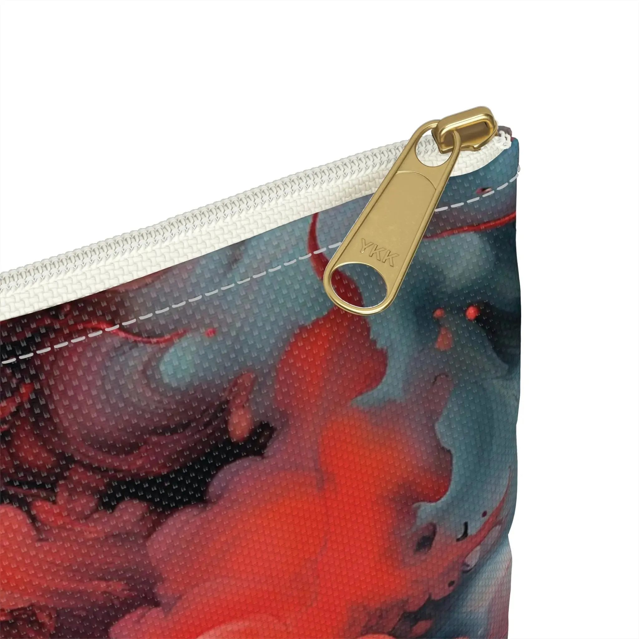 Accessory Pouch - Ethereal Crimson Flow - Dark