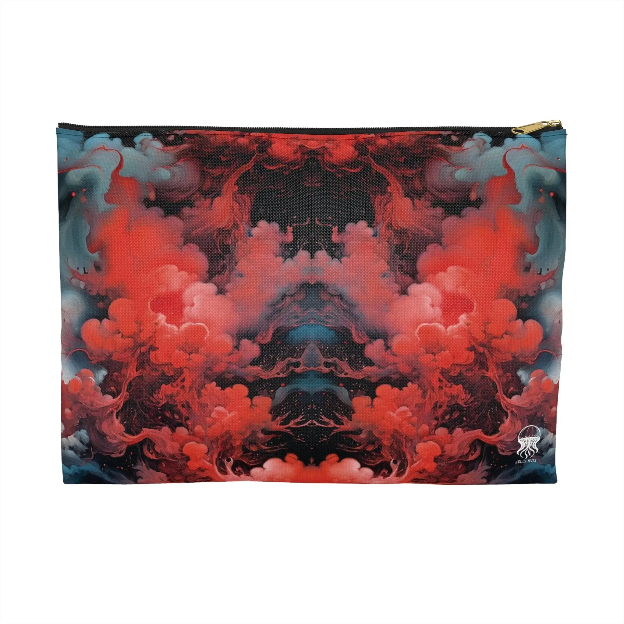 Accessory Pouch - Ethereal Crimson Flow - Dark