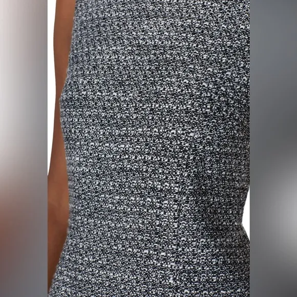 Adam Lippes Collective Gray Tweed Sheath Dress Sleeveless Crew Neck Size 12