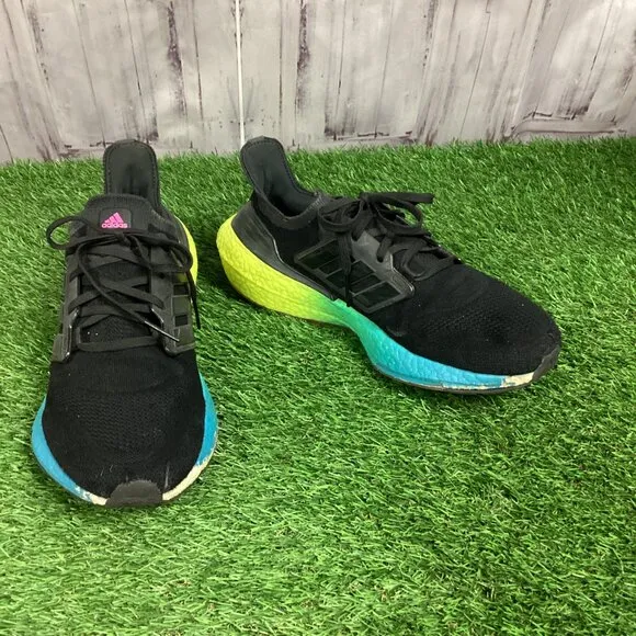 Adidas Ultraboost 22 Black Multi Color Gradient 10