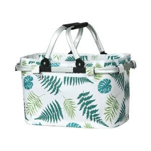 Alfresco Picnic Basket Folding Bag Hamper Insulated Food Storage