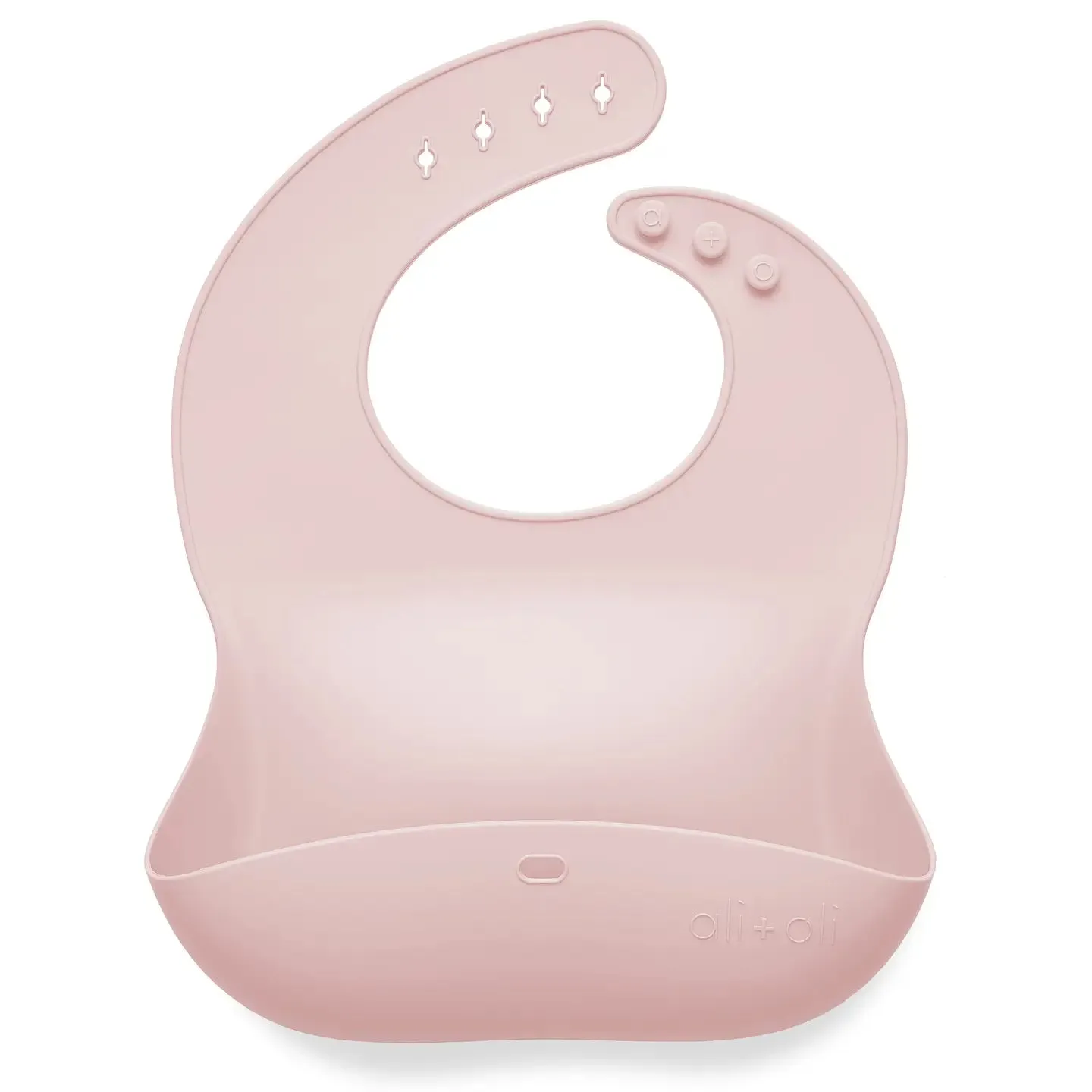 Ali Oli Silicone Baby Bib | Blush