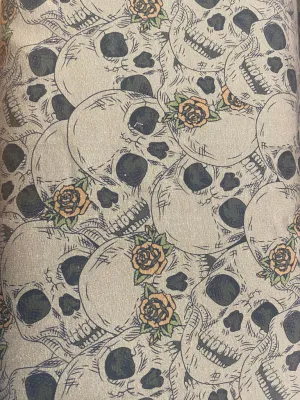 Avalana Sweat Skulls & Roses --- Stof A/S Fabrics