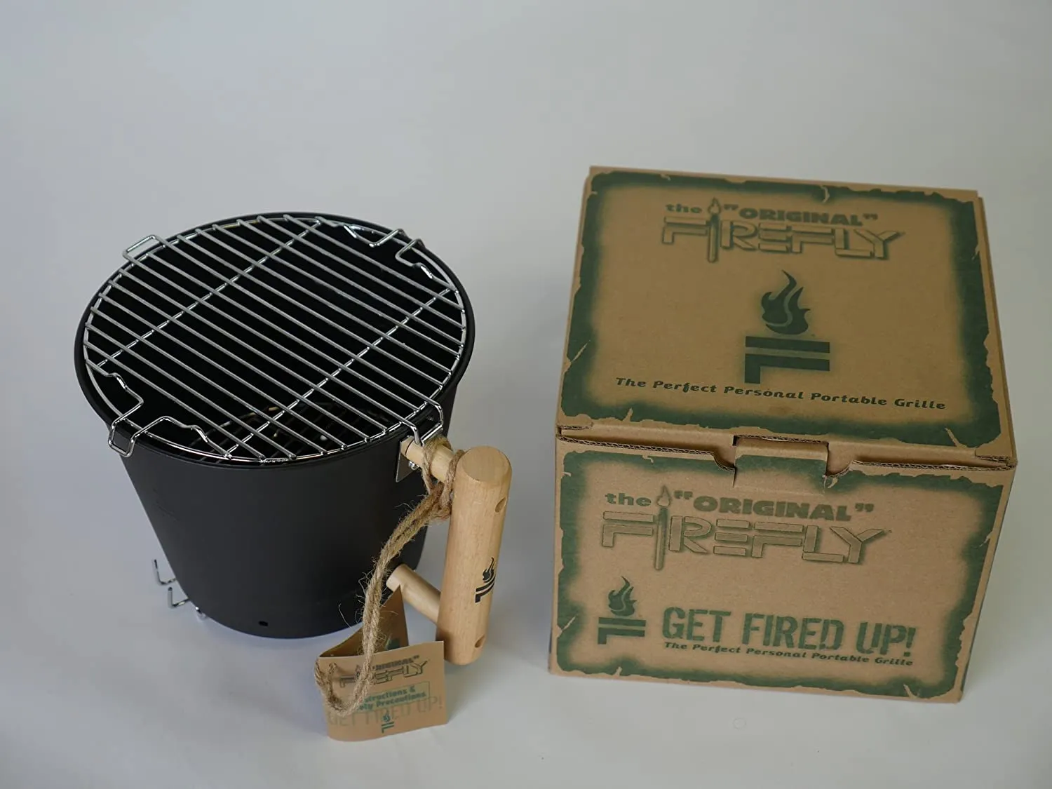 Awesome Firefly 9" Compact Portable Charcoal Grill; the perfect personal portable grill! Retails $70 