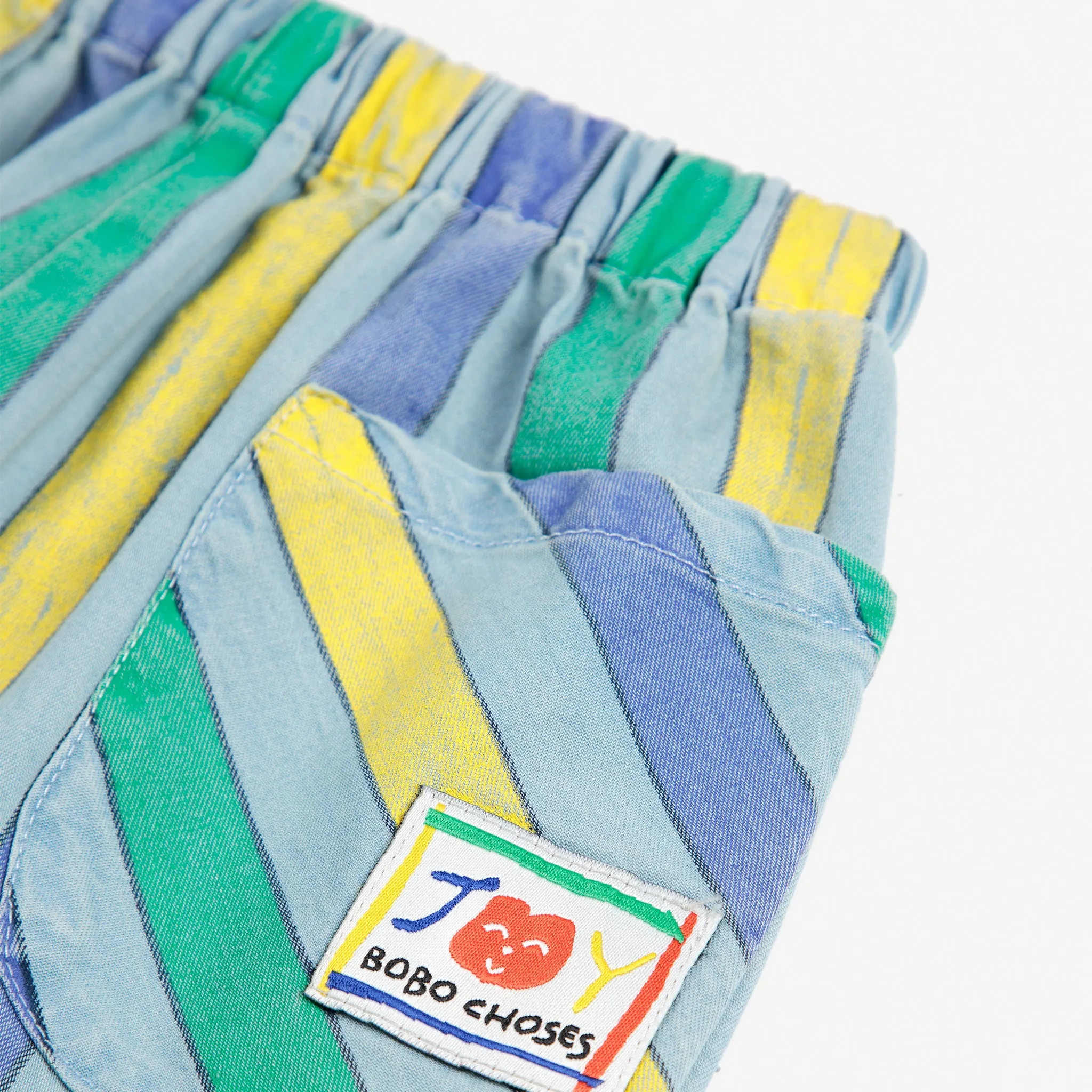 Baby Multicolor Stripes Denim Pants