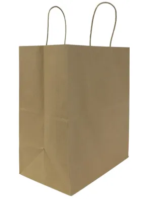 BAG PAPER SHOPPING KRAFT 12.2X14X7.5 MDZ-LO-FPSB120