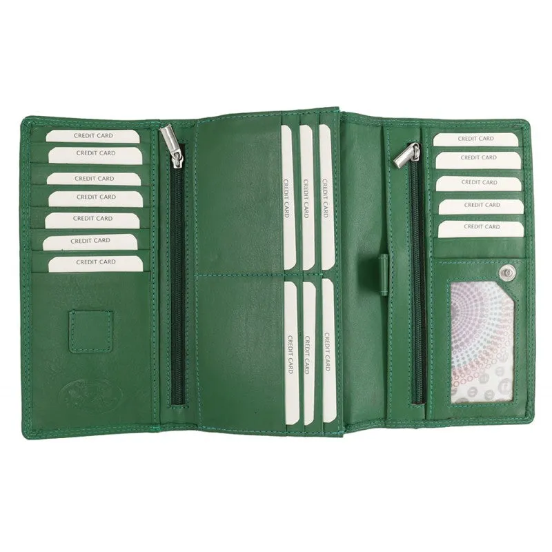 Baron Leathergoods - Zara wallet -Green