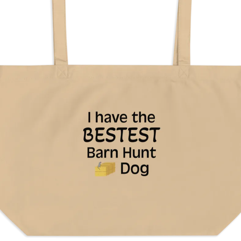 Bestest Barn Hunt Dog X-Large Tote/Shopping Bag