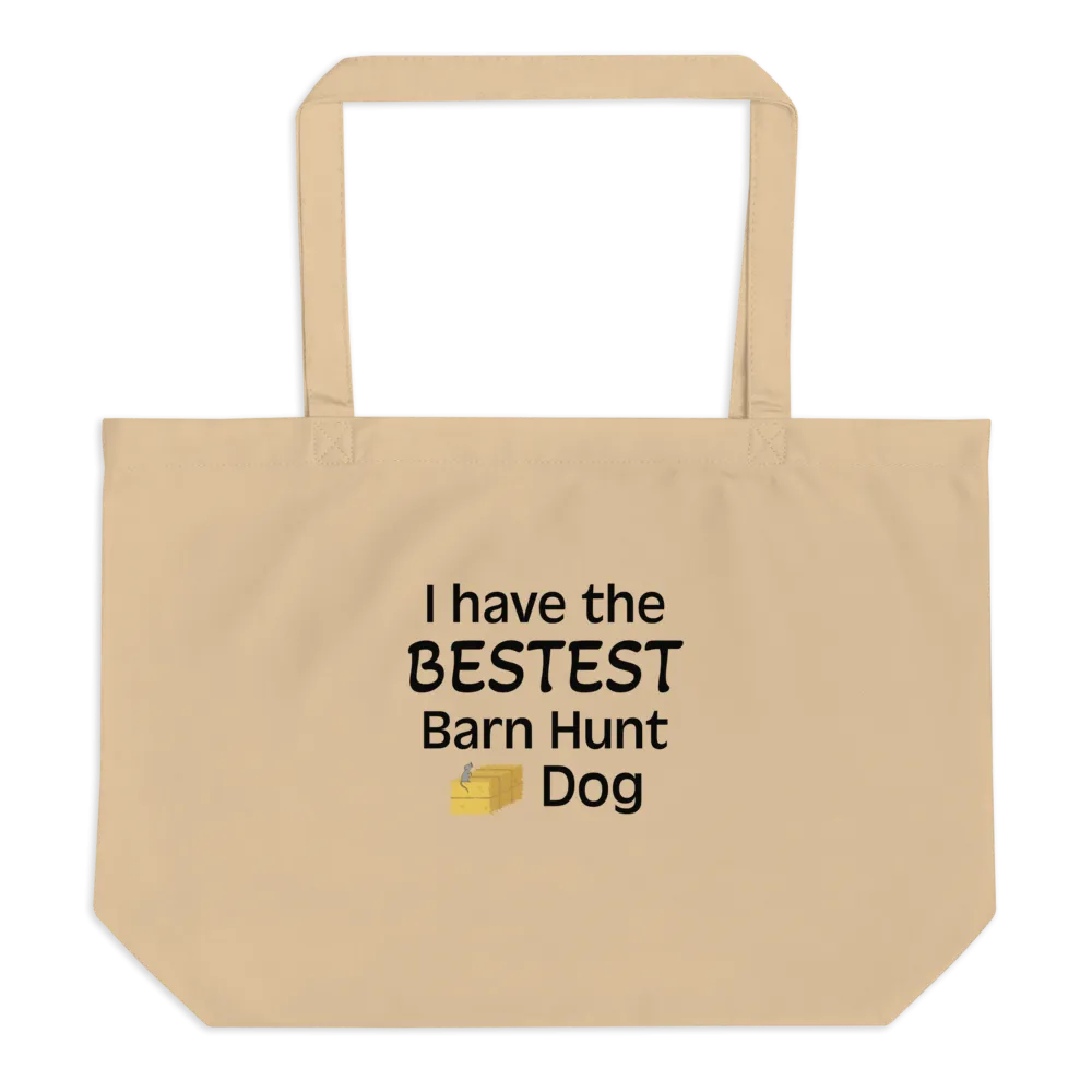 Bestest Barn Hunt Dog X-Large Tote/Shopping Bag