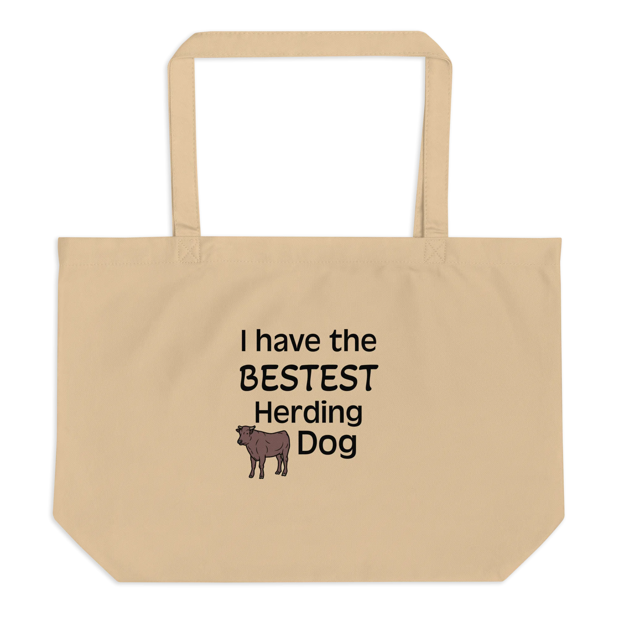 Bestest Cattle Herding Dog X-Large Tote/ Shopping Bags