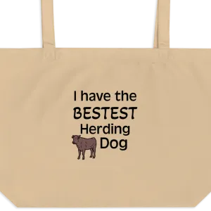 Bestest Cattle Herding Dog X-Large Tote/ Shopping Bags