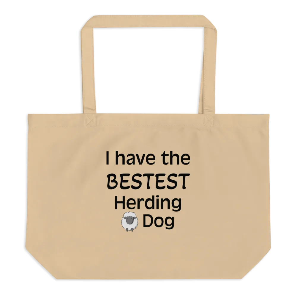 Bestest Sheep Herding Dog X-Large Tote/Shopping Bag