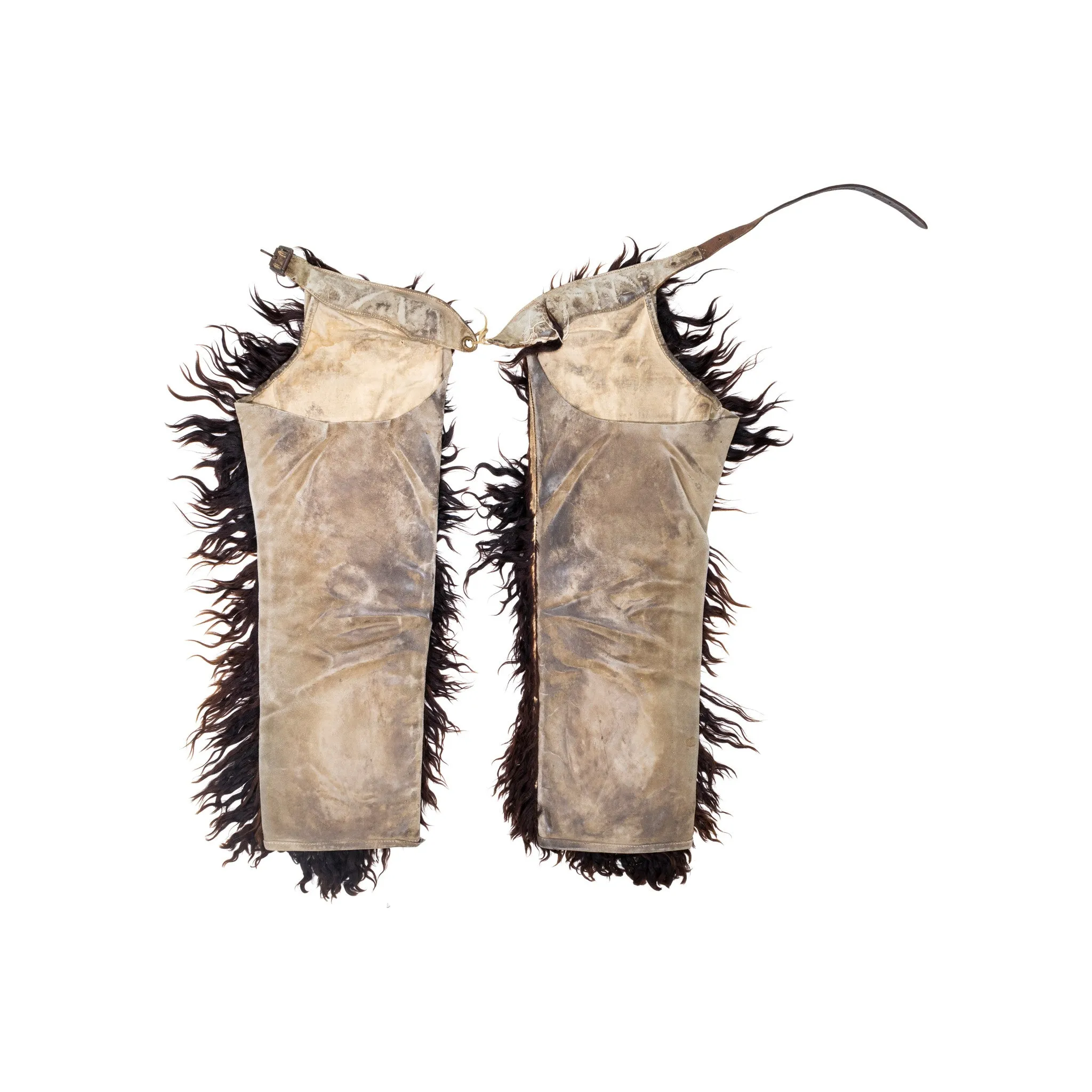 Black Wooly Angora Chaps