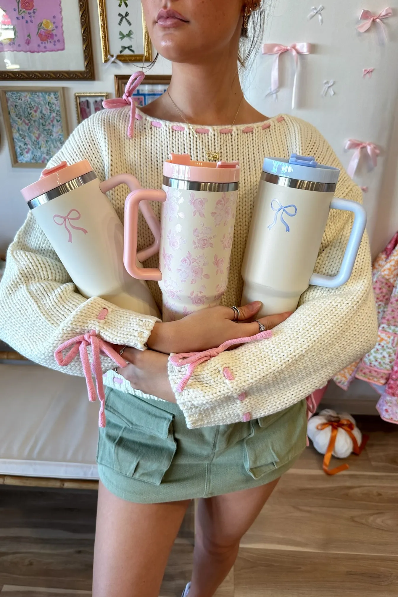 Bow Tumbler in Pink