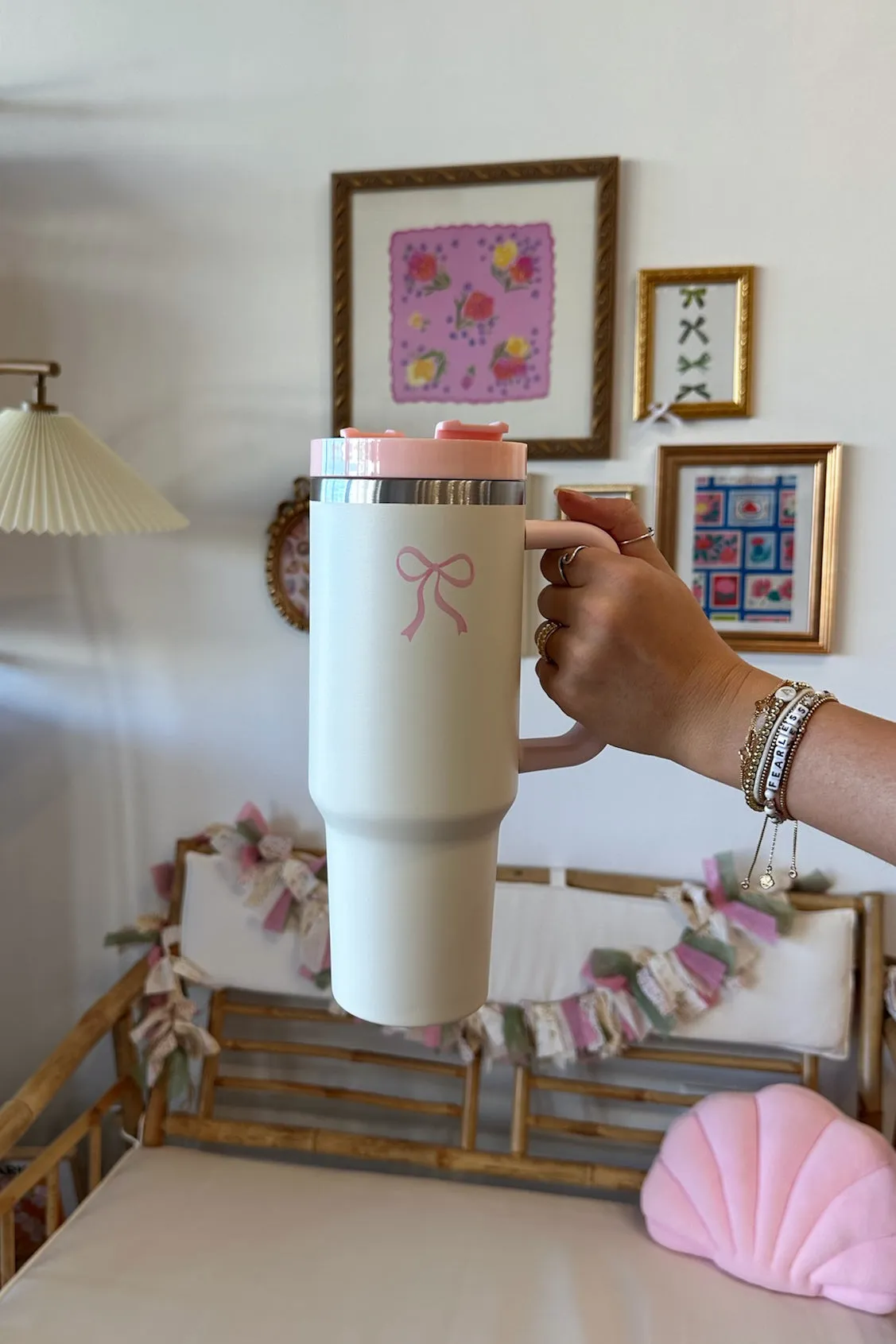 Bow Tumbler in Pink