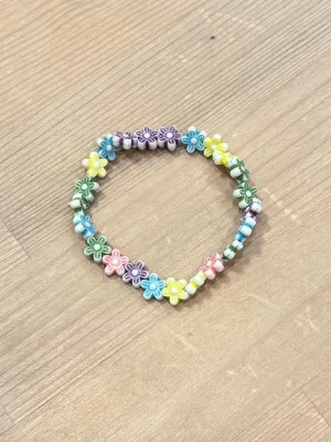 Braccialetto multicolor fiorellini