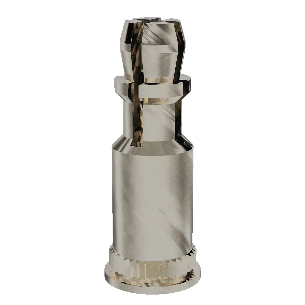 Broaching Standoff, Spring Top, Brass CDA-360 x 1.000, 100 Pack