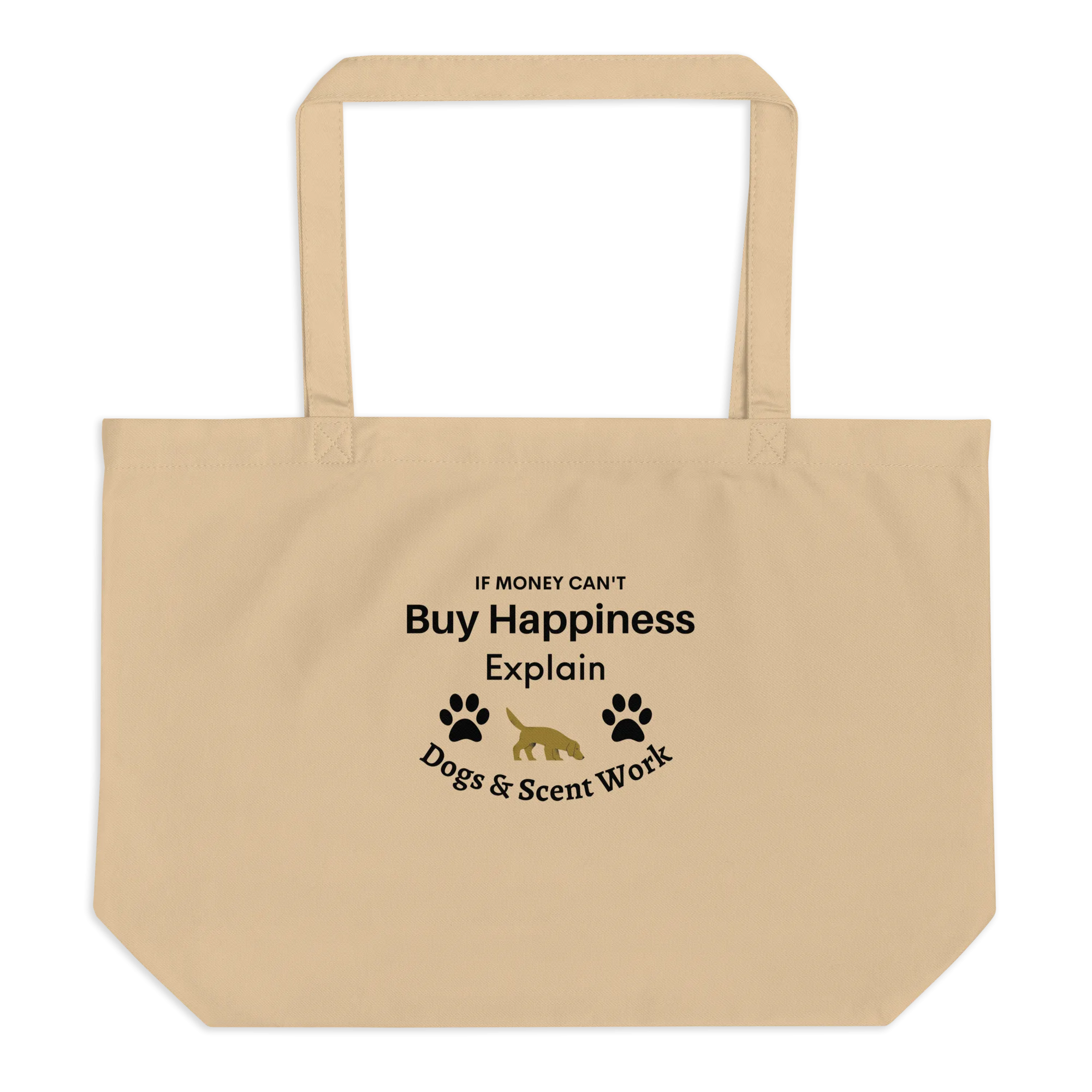 Buy Happiness w/ Dogs & Scent Work X-Large Tote/ Shopping Bags