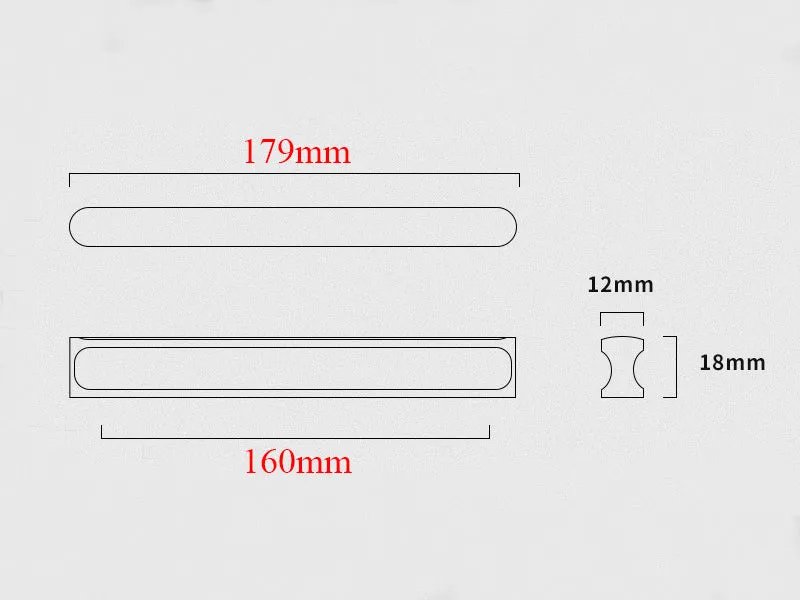 Cabinet Drawer Wardrobe Handle 160mm