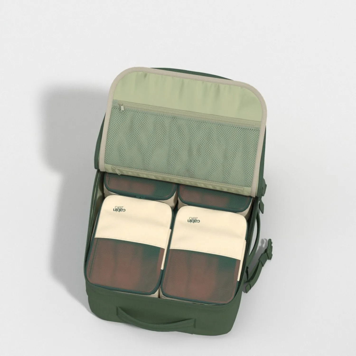 Cabinzero Military Cabin Bag With Luggage Trackers 44L