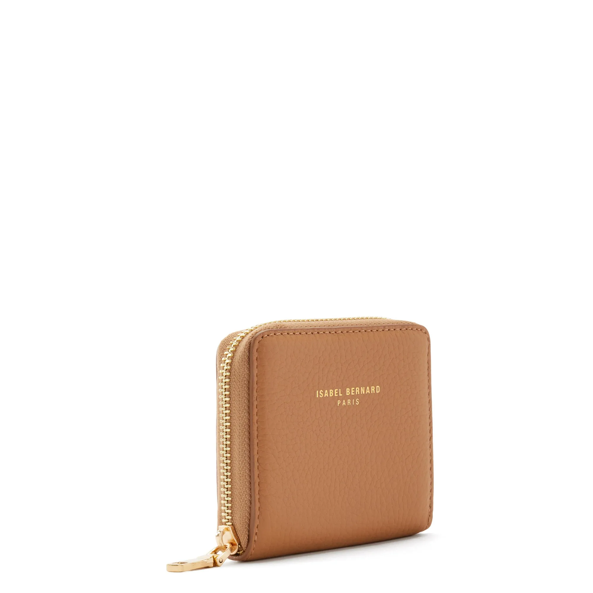 Cadeau d'Isabel camel calfskin leather shopper and zipper wallet gift set
