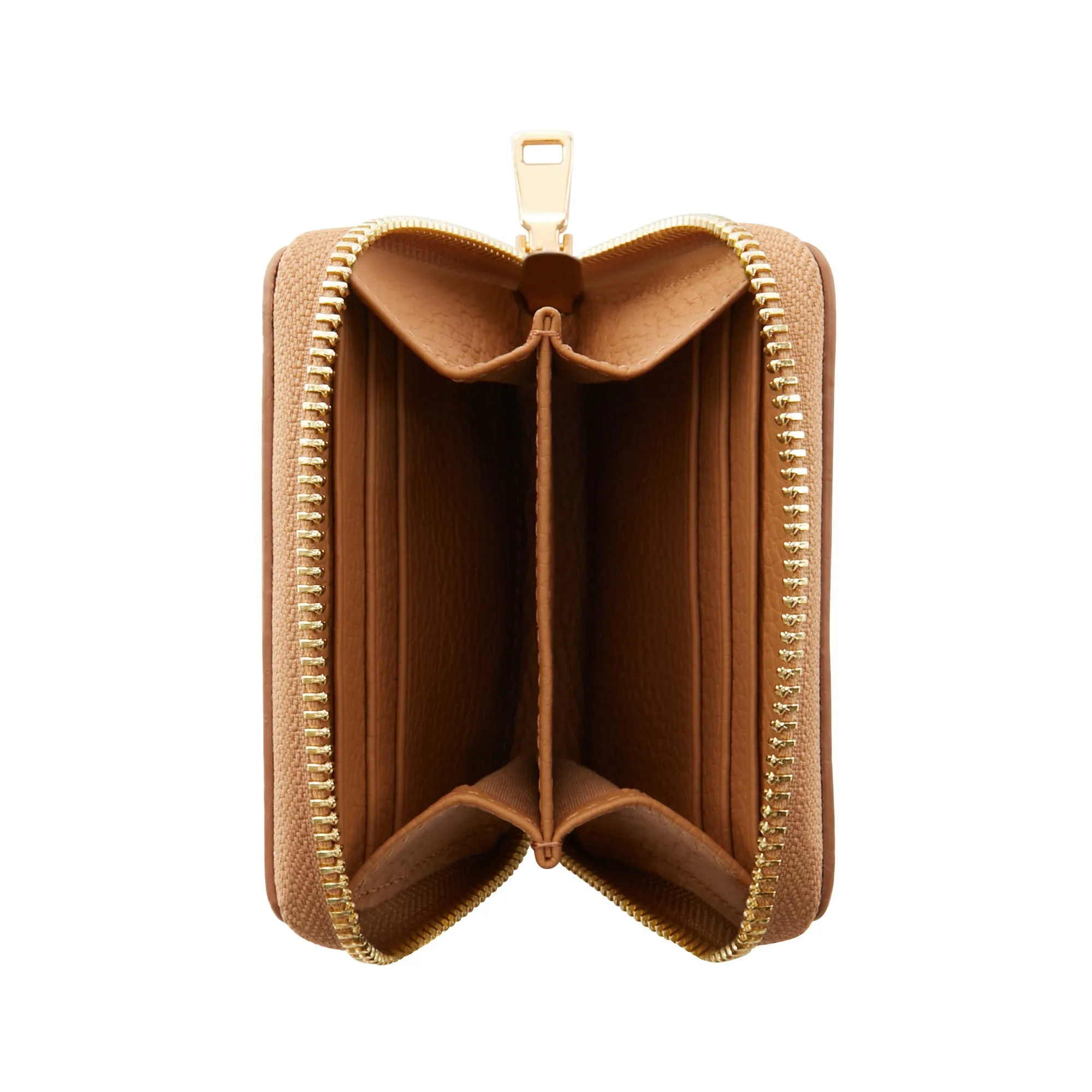 Cadeau d'Isabel camel calfskin leather shopper and zipper wallet gift set