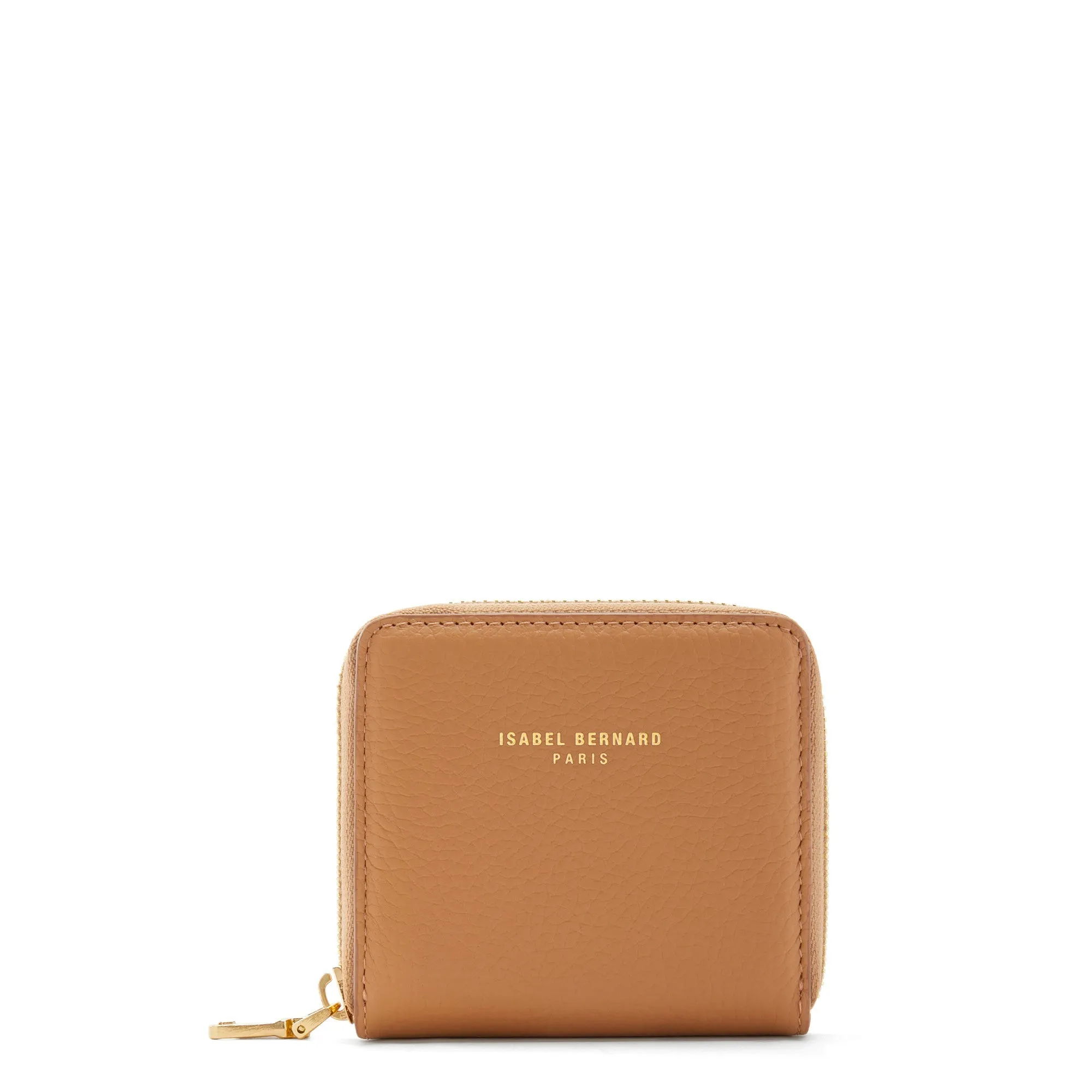 Cadeau d'Isabel camel calfskin leather shopper and zipper wallet gift set