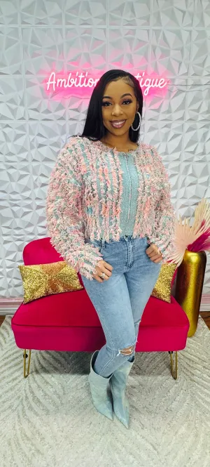 Candy coated cardigan