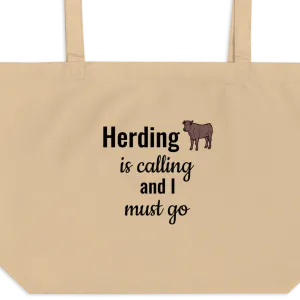 Cattle Herding is Calling X-Large Tote/ Shopping Bags