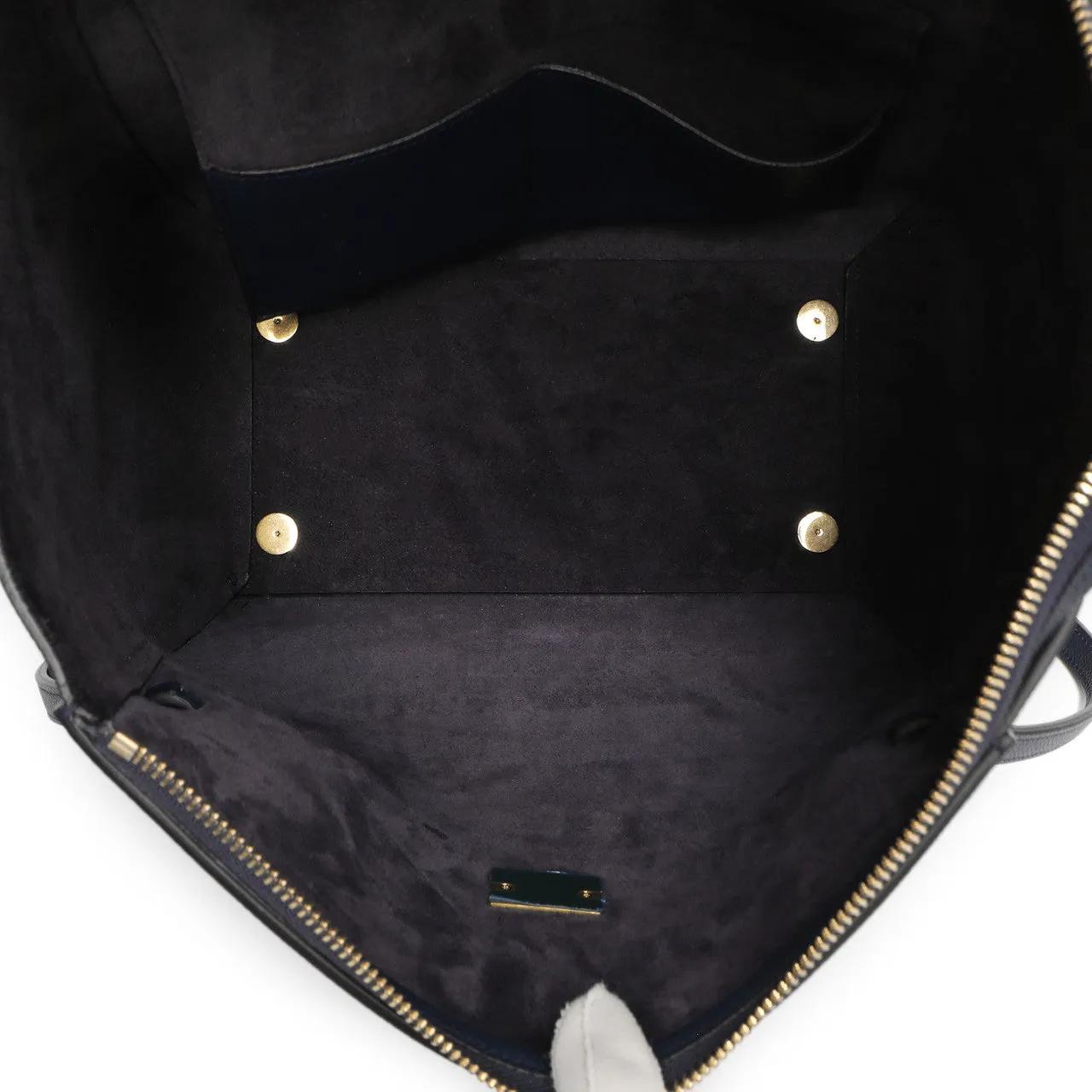 Celine Blue Grained Calfskin Mini Belt Bag