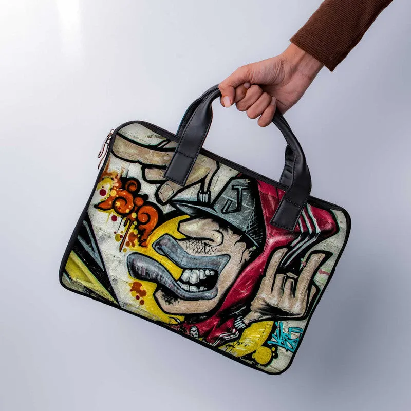 Cityscape Chic Laptop Sleeve With Handle